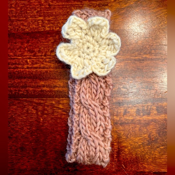 Handknit Mama and Mini Wool Headband Duo - Picture 3 of 4